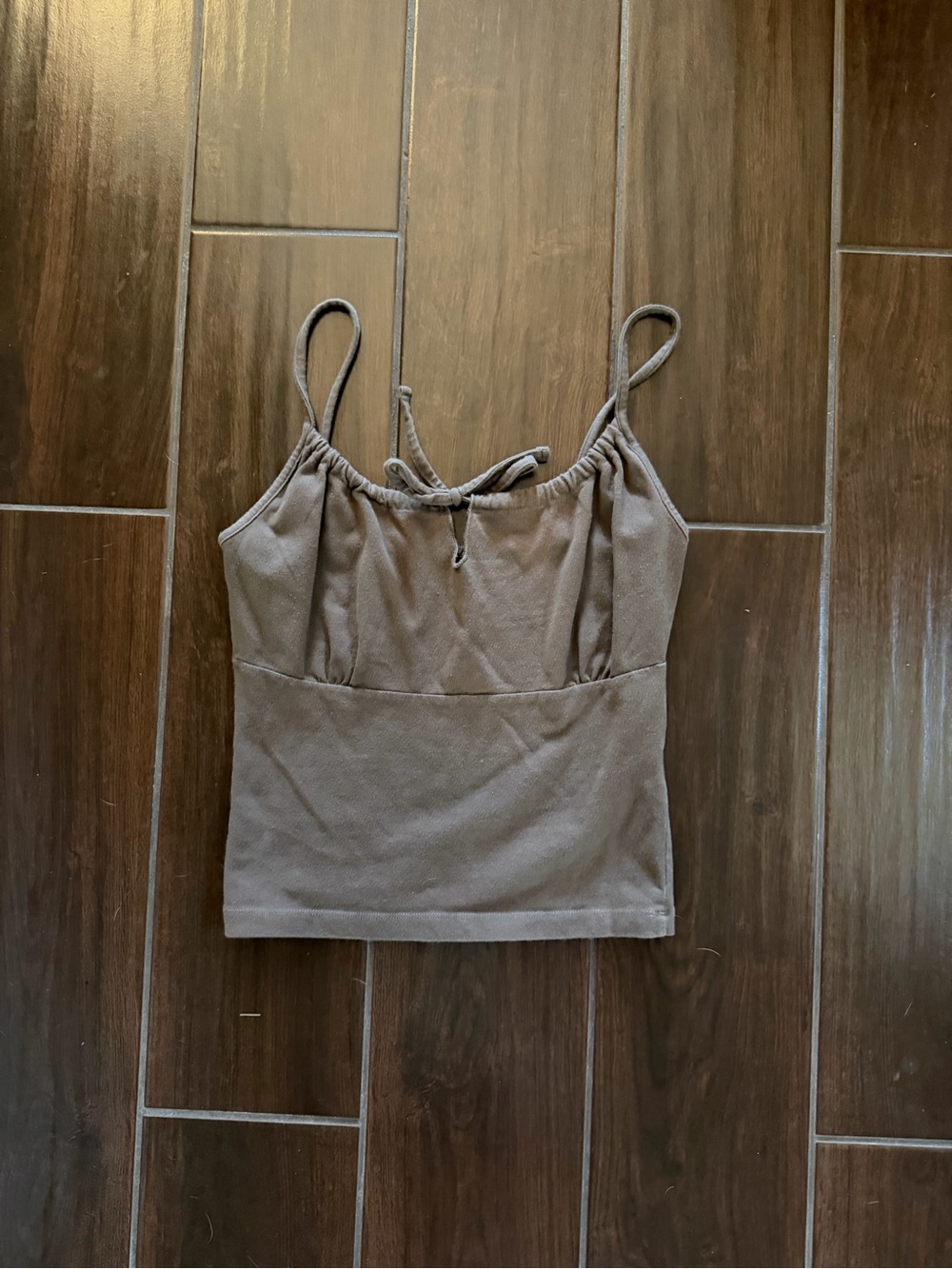 Brandy Melville Taupe Spaghetti Strap Tank Top